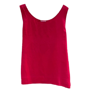 Vintage 888 Red Silk Tank Top - Size L
